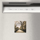 Commonwealth Avenue Neighborhood (sepia) Magnet (In Situ (Geschirrspüler))