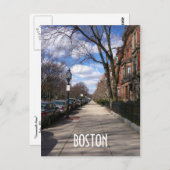 Commonwealth Avenue Postkarte (Vorne/Hinten)
