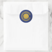 Commonwealth Runder Aufkleber (Tasche)