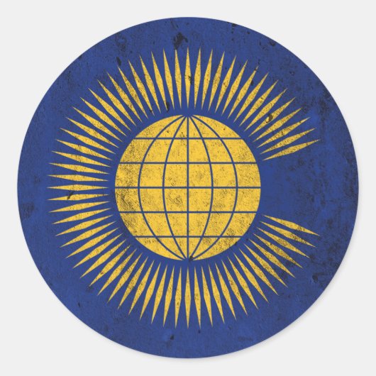 Commonwealth Runder Aufkleber (Vorderseite)