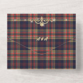 Commonwealth Scottish Tartan All In One Einladung (Rückseite)