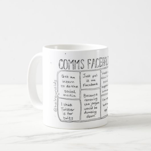 Comms Bingo ringsum 1 Tasse (Vorderseite Links)