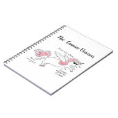 Comms Einhornnotizblock Notizblock (Linke Seite)