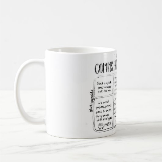 Comms Facepalm Bingo ringsum Tasse 3 (Links)