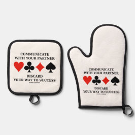 Communicate With Partner Discard Way To Success Ofenhandschuh & Topflappen-Set