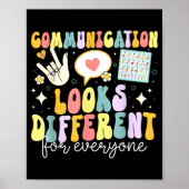 Communication Looks Different For Everyone Speech  Poster (Vorne)