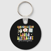 Communication Looks Different For Everyone Speech Schlüsselanhänger (Vorderseite)