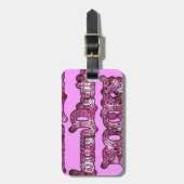 Communication Rocks Pink Hakuna Matata .png Gepäckanhänger (Vorderseite vertikal)