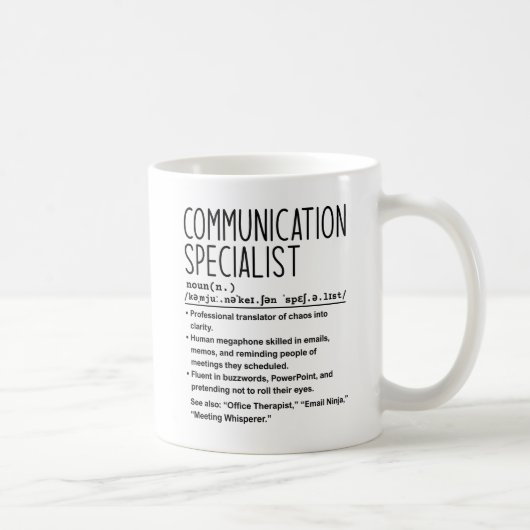 Communication specialist kaffeetasse (Rechts)