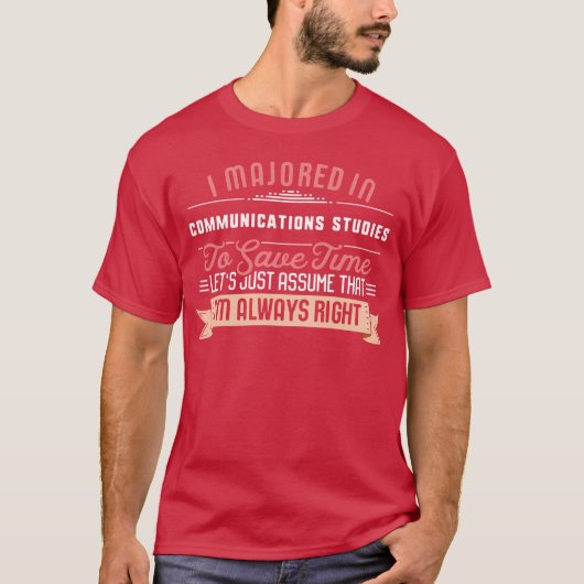 Communications Studies Major Studen Graduation boy T-Shirt (Vorderseite)