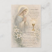 Communion Blessed Mary  Remembrance Holy Card Begleitkarte (Vorderseite)