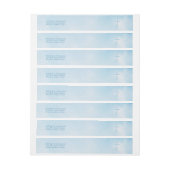 Communion Blue Watercolor Blätter und Cross (Bogen)