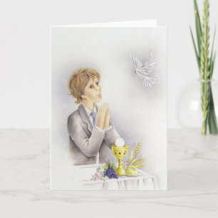 Communion confirmation for boys karte