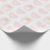 Communion Dove Blonde Girl Geschenkpapier (Ecke)