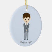 Communion Dove Boy Keramik Ornament (Rechts)