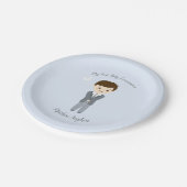 Communion Dove Boy Pappteller (Schrägansicht)