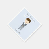Communion Dove Boy Serviette (Ecke)