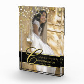 Communion Foto Elegant Gold Typografy Glitzer (Rechts)