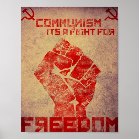 Communism is a fight poster (Vorne)