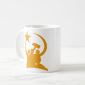Communism Soviet WW2 Propaganda Kaffeetasse (Vorderseite Links)