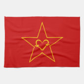 Communist Heart Handtuch (Horizontal)