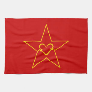 Communist Heart Handtuch