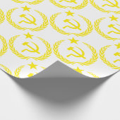 Communiste kalter Kriegs-Flagge Geschenkpapier (Ecke)