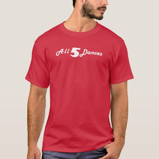 community all five dances white boy T-Shirt (Vorderseite)