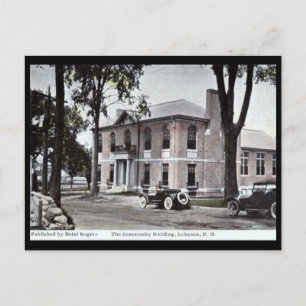 Community Building, Lebanon, NH Vintage Postkarte