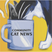 Community Cat News Sticker (Vorderseite)