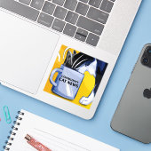 Community Cat News Sticker (Laptop mit iPhone)