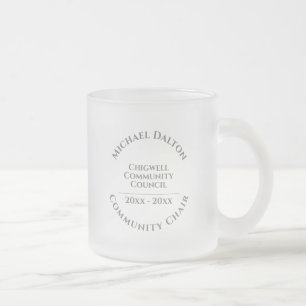 Community Chair Frosted Glass Kaffeetasse