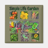Community Garden Photo Collage Magnet (Vorne)