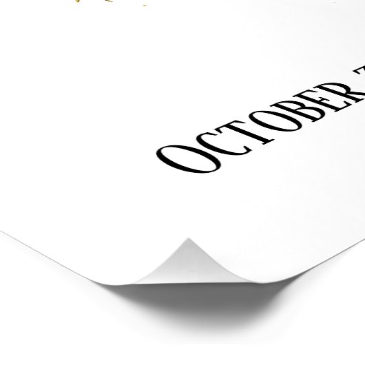 Community Halloween Creepy Party Poster (Ecke)