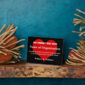 Community Heart Volunteer Award Fotoplatte (Seite)