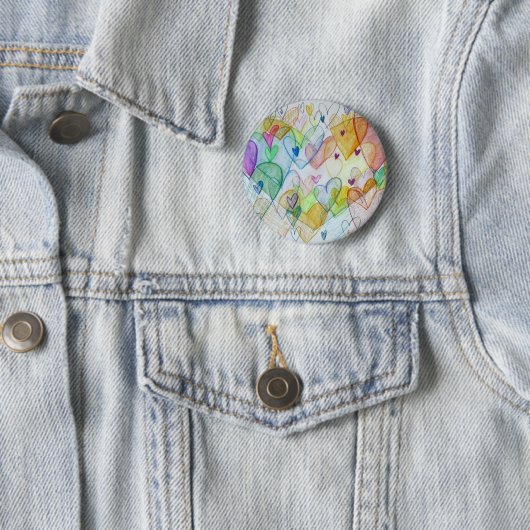 Community Hearts Art Button oder Button Pendant (Beispiel)