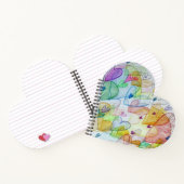 Community Hearts Rainbow Art Notebook oder Journal Notizblock (Innenseite)