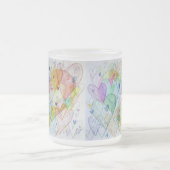 Community Hearts Rainbow Custom Coffee Cups Mattglastasse (Mittel)