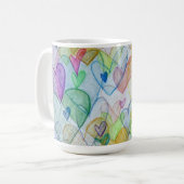 Community Hört Regenbogen Custom Coffee Cup Kaffeetasse (Vorderseite Links)