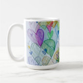 Community Hört Regenbogen Custom Coffee Cup Kaffeetasse (Links)