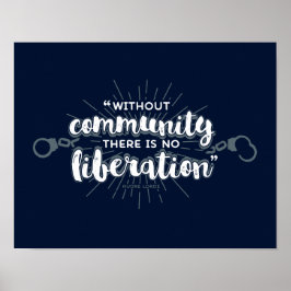 Community Liberation 11x14 Dark Print Poster