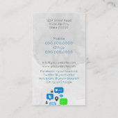 Community Manager/Consultant/Sozialer Durchschnitt Visitenkarte (Rückseite)