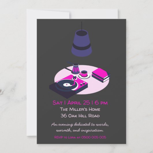 Community Reading Club Invitation Einladung (Vorderseite)