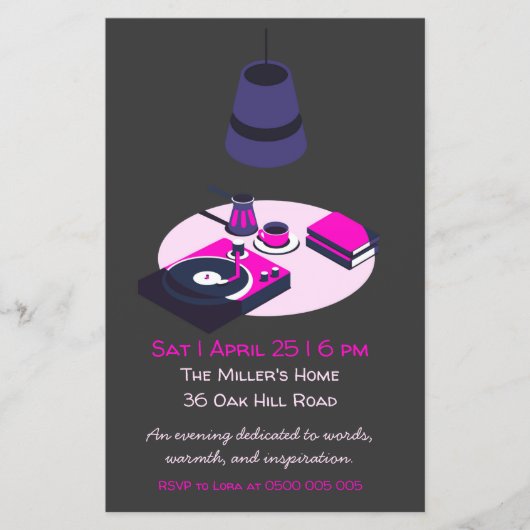 Community Reading Club Invitation Flyer (Vorne)