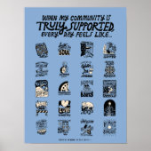 Community Support Blue Poster (Vorne)