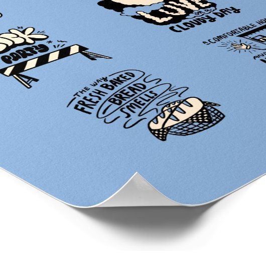 Community Support Blue Poster (Ecke)