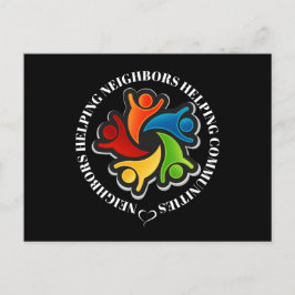 Community Teamwork Unity Postcard Ankündigungspostkarte