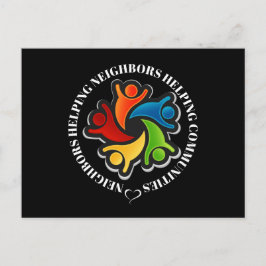 Community Teamwork Unity Postcard Ankündigungspostkarte