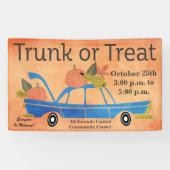Community Trunk oder Leckerei Halloween Car Event Banner (Horizontal)