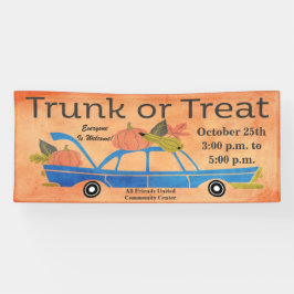 Community Trunk oder Leckerei Halloween Lkw Event Banner